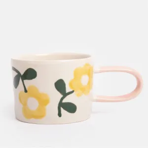 Caroline Gardner - Yellow Flower Print - Mug