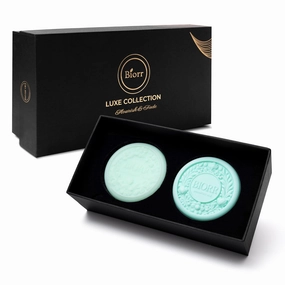 Castor Oil & Oat Protein Shampoo and Conditioner Bar Set - Biorr Luxe Collection - Strengthening, Hydrating & Deep Nourishing Hair Care for All Hair Types - Zero-Waste, Plastic-Free, Paraben-Free