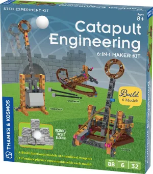 Catapult Engineering: 6-In-1 Maker Kit Age 8 