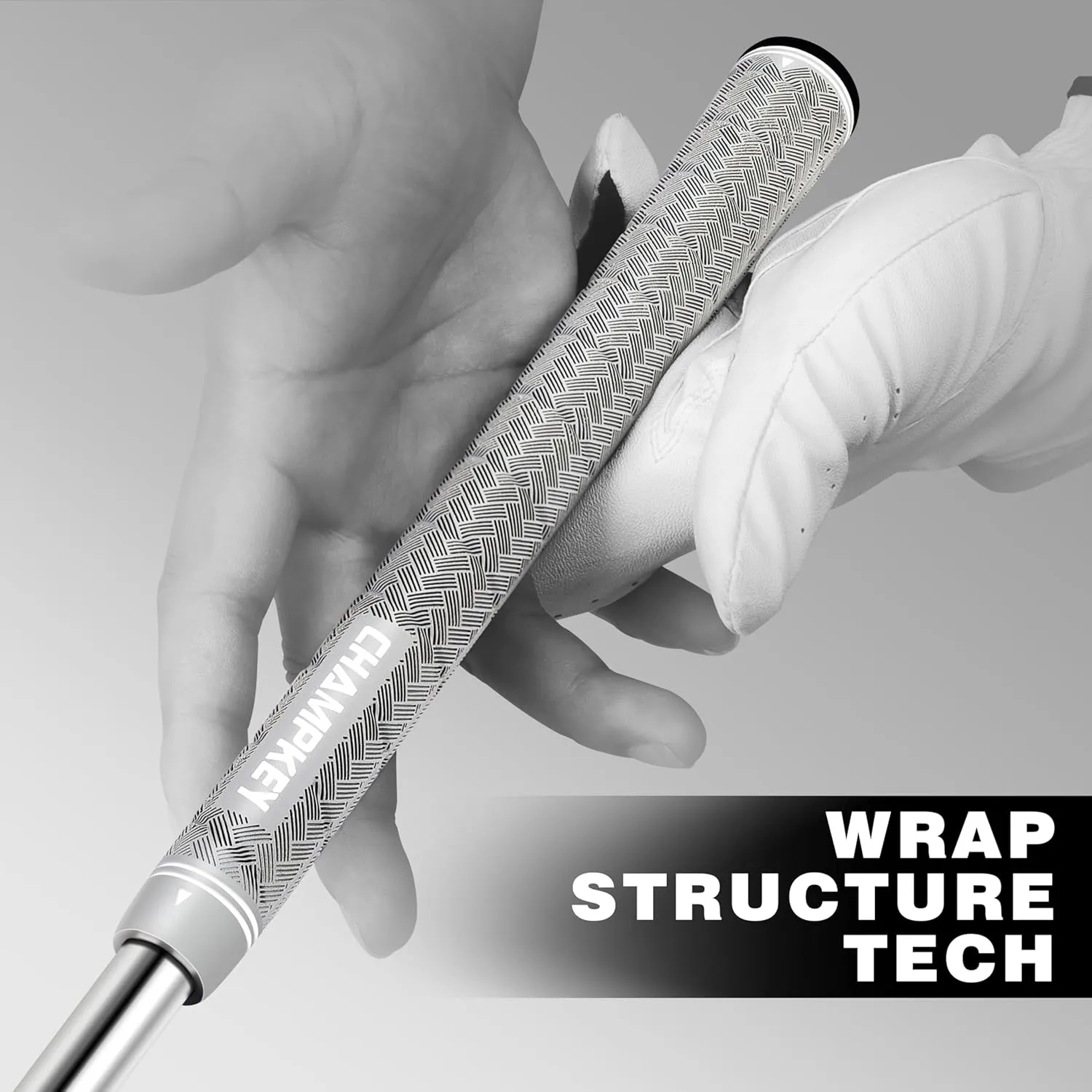 CHAMPKEY Maximum Texture Wrap Style Golf Grips 13 Pack with Full Repair Kits - Sofr and Comfortable Golf Club Grips - High Traction and Feedback Golf Grips