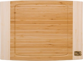 Chicago Cutlery Woodworks 12x16 inch Large Bamboo Cutting Board With Juice Groove, 0.75 in Thick, Eco-Friendly Wooden Chopping Board for Home Kitchen
