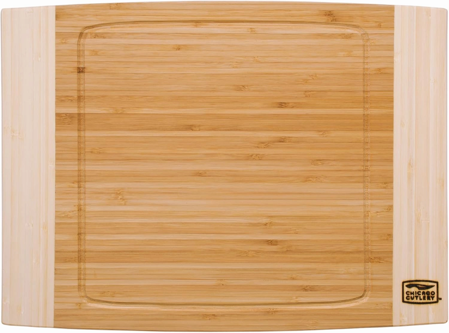 Chicago Cutlery Woodworks 12x16 inch Large Bamboo Cutting Board With Juice Groove, 0.75 in Thick, Eco-Friendly Wooden Chopping Board for Home Kitchen