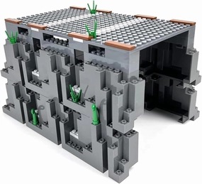 City Train Track Building Block Accessories, Train Track Accessories and Railway Track Expansion are Compatible with All Major Brands (Tunnel Cave)