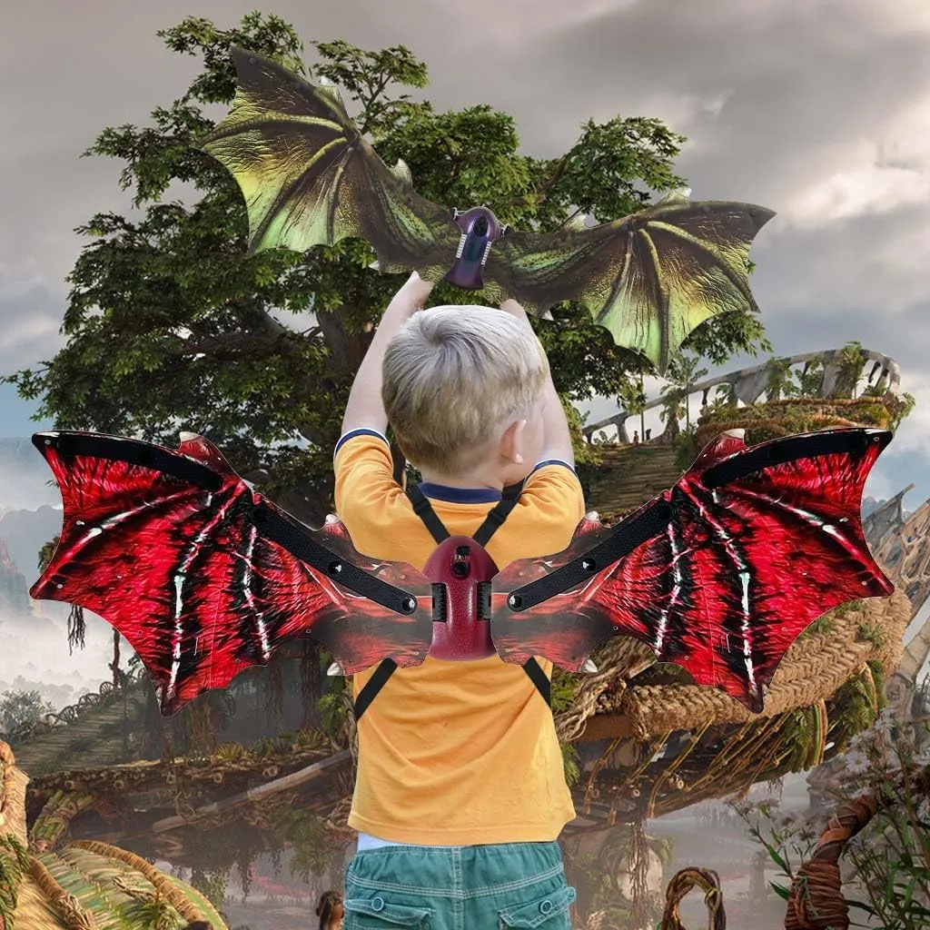 cojodopo Costume Electric Butterfly Wings,Elf Luminous Wings For Kids Dog With Music Glowing Shiny Dress Up Props