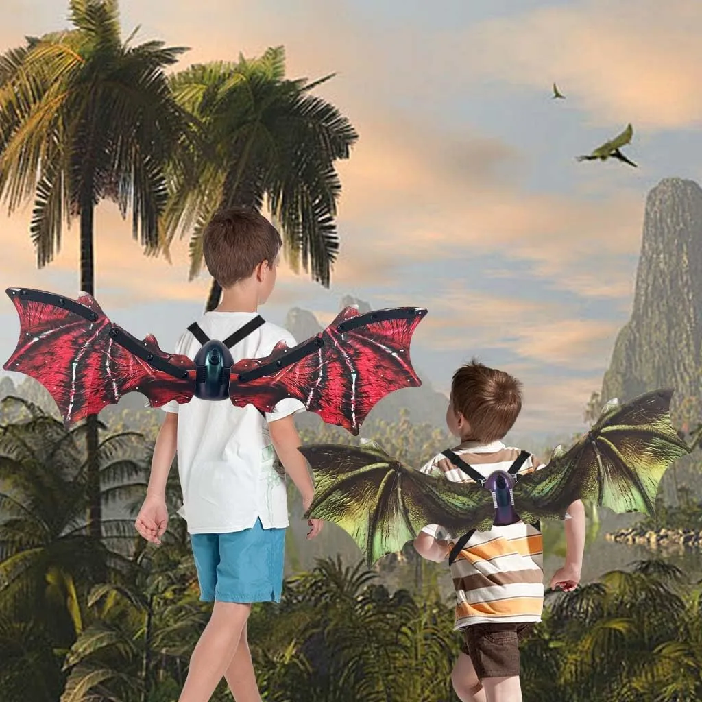 cojodopo Costume Electric Butterfly Wings,Elf Luminous Wings For Kids Dog With Music Glowing Shiny Dress Up Props