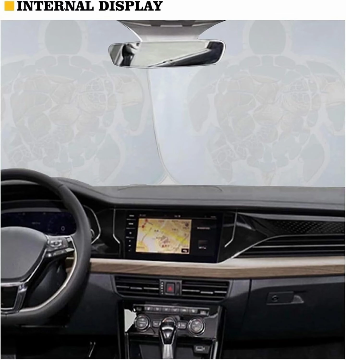 Coldinair 2-Piece Windshield Sun Shade Blue Marble Print Foldable Windshield Cover Sun Shade for SUV & Truck, UV Ray Blocker Keeps Your Vehicle Cool Golden Marbling Windshield Cover Sun Shade