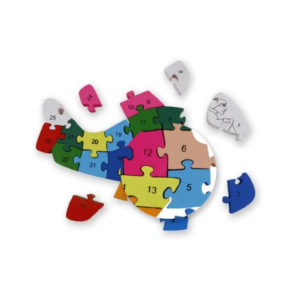 Colour Puzzle Toy - 0.5 x 11 Inches | Childrens Toy/ Wooden Toy for Kids