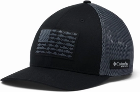 Columbia Unisex Adult PFG Fish Flag Mesh Ball Cap