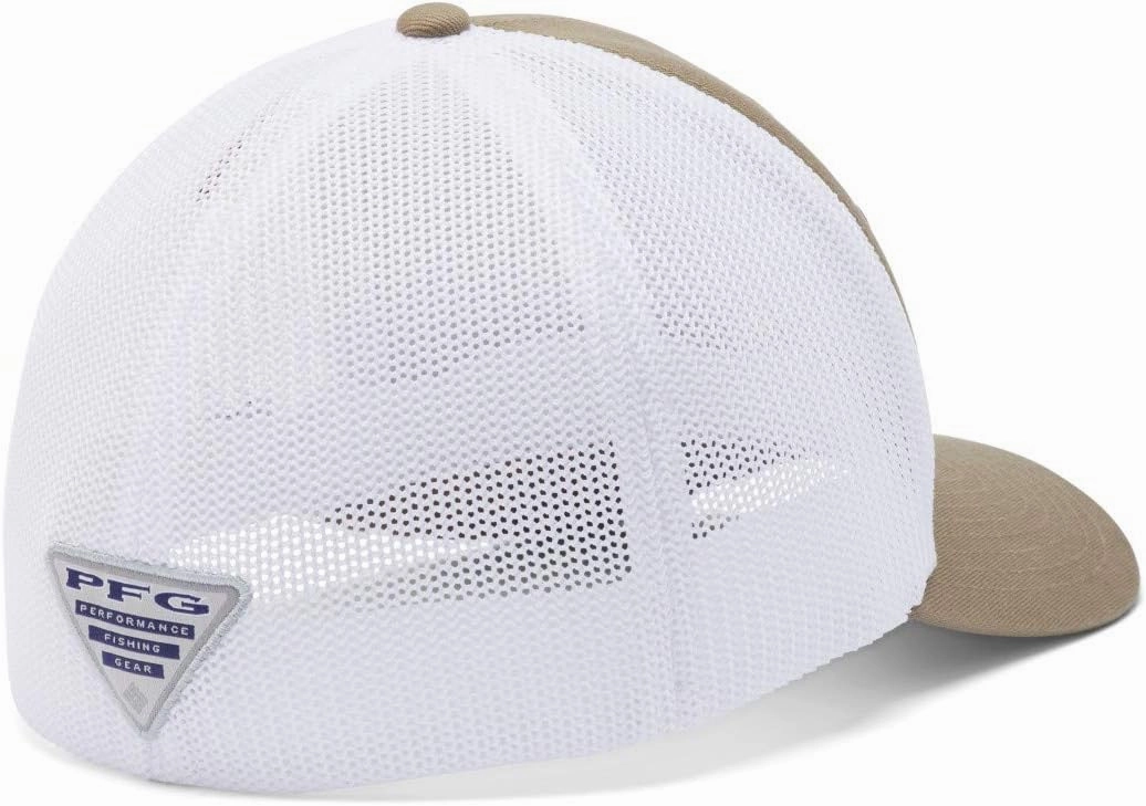 Columbia Women's PFG Logo Mesh Ball Cap-High Crown