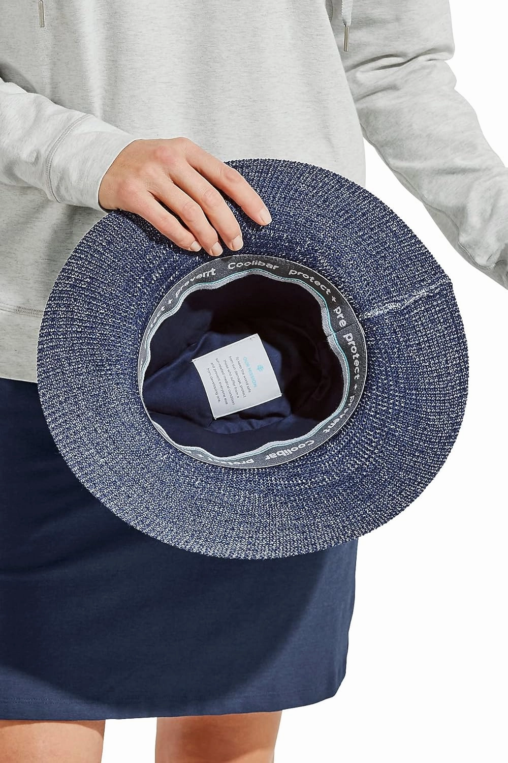 Coolibar UPF 50  Women's Nikki Crochet Fedora - Sun Protective