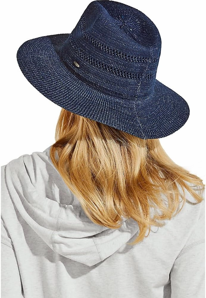 Coolibar UPF 50  Women's Nikki Crochet Fedora - Sun Protective