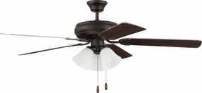 Craftmade DCF52ESP5C3W Decorator's Choice Light Kit 52" Ceiling Fan with Lights, Espresso