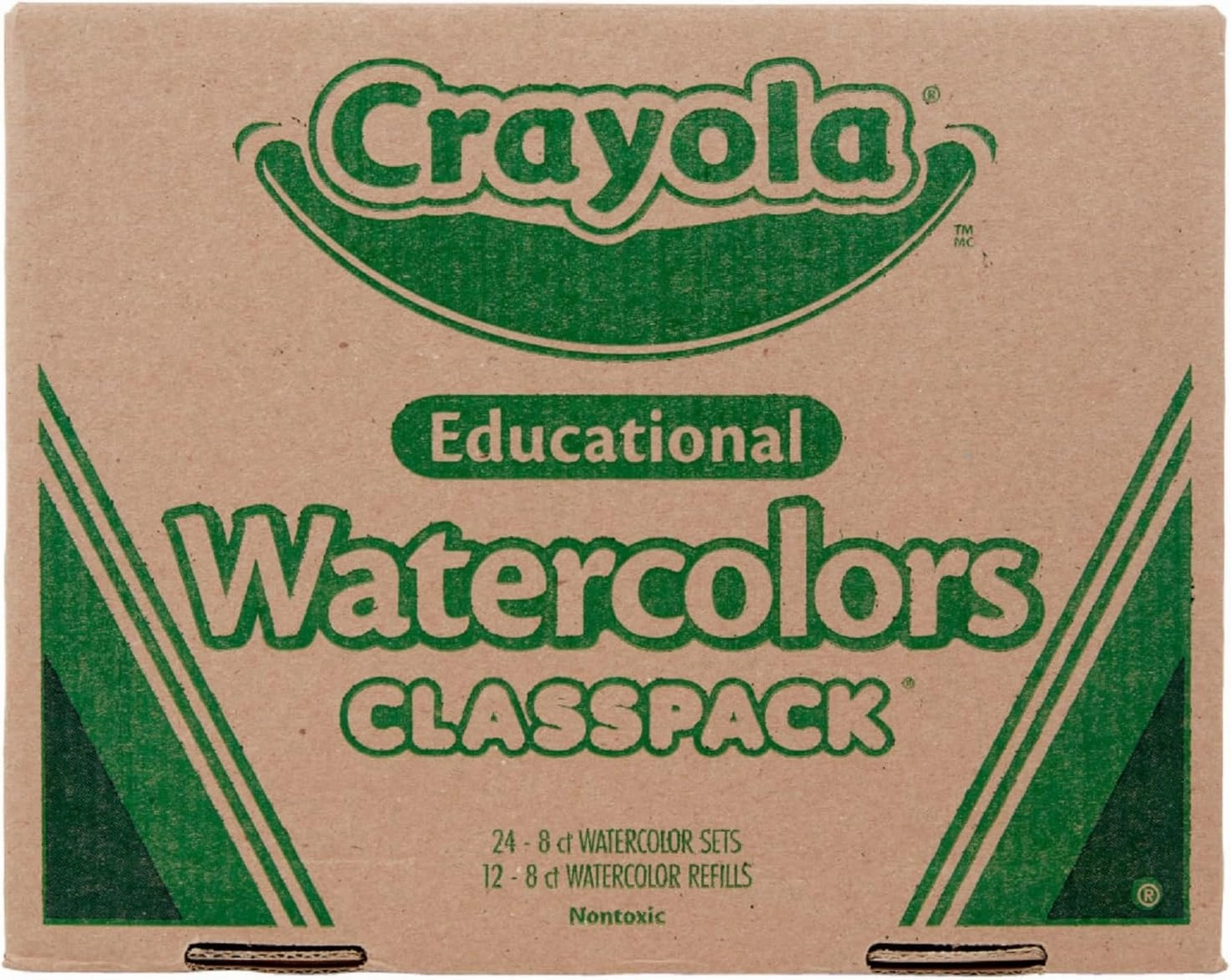 Crayola Watercolors Classpack, Bulk Paint Set For Kids, 24 Trays & 12 Refills, School Supplies