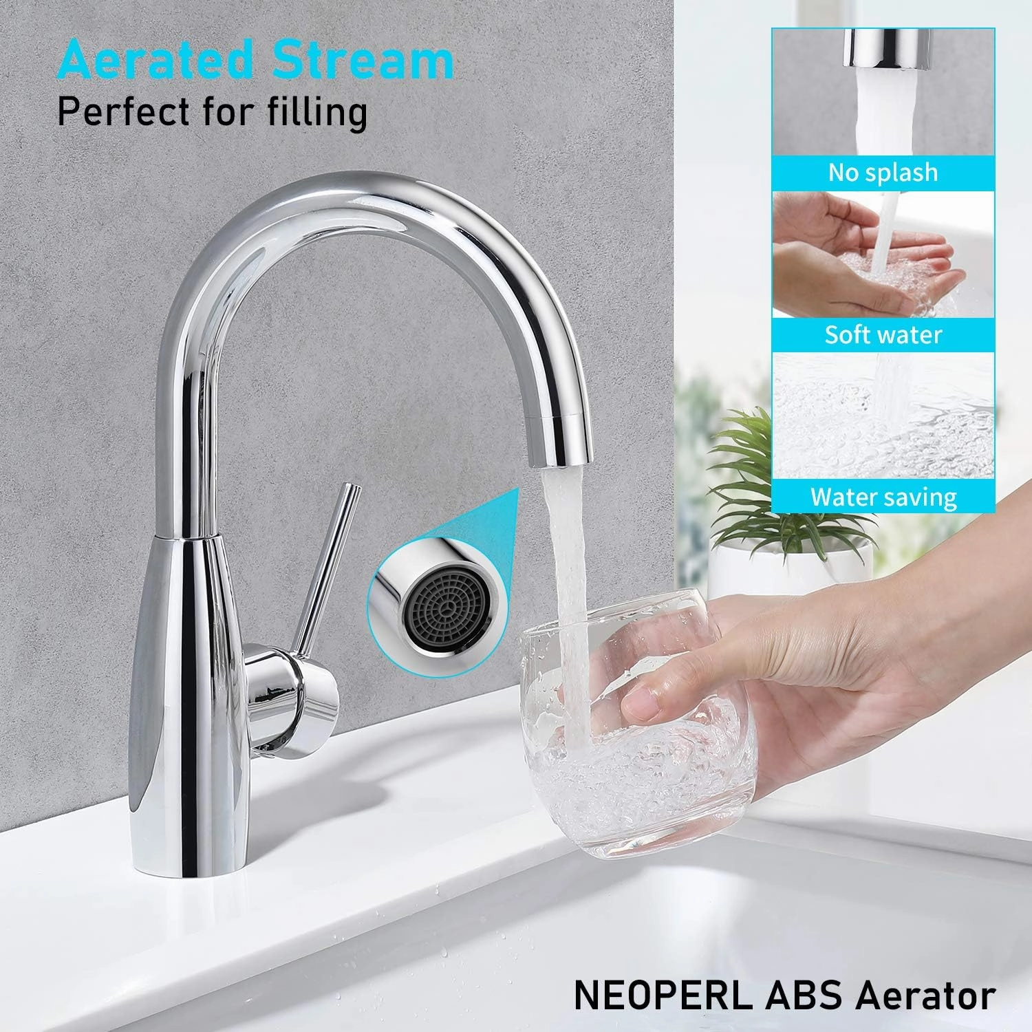 CREA Bar Sink Faucet Bathroom Faucet Single Hole Handle Chrome with Deck Plate Prep Wet Utility Small Mini Faucet for Marine Vessel Outdoor Farmhouse Vanity Lavatory