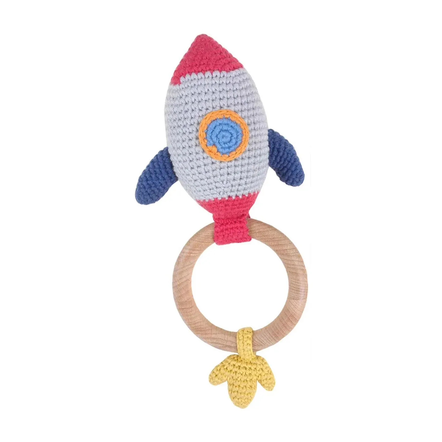 Crochet Rocket Ring Rattle