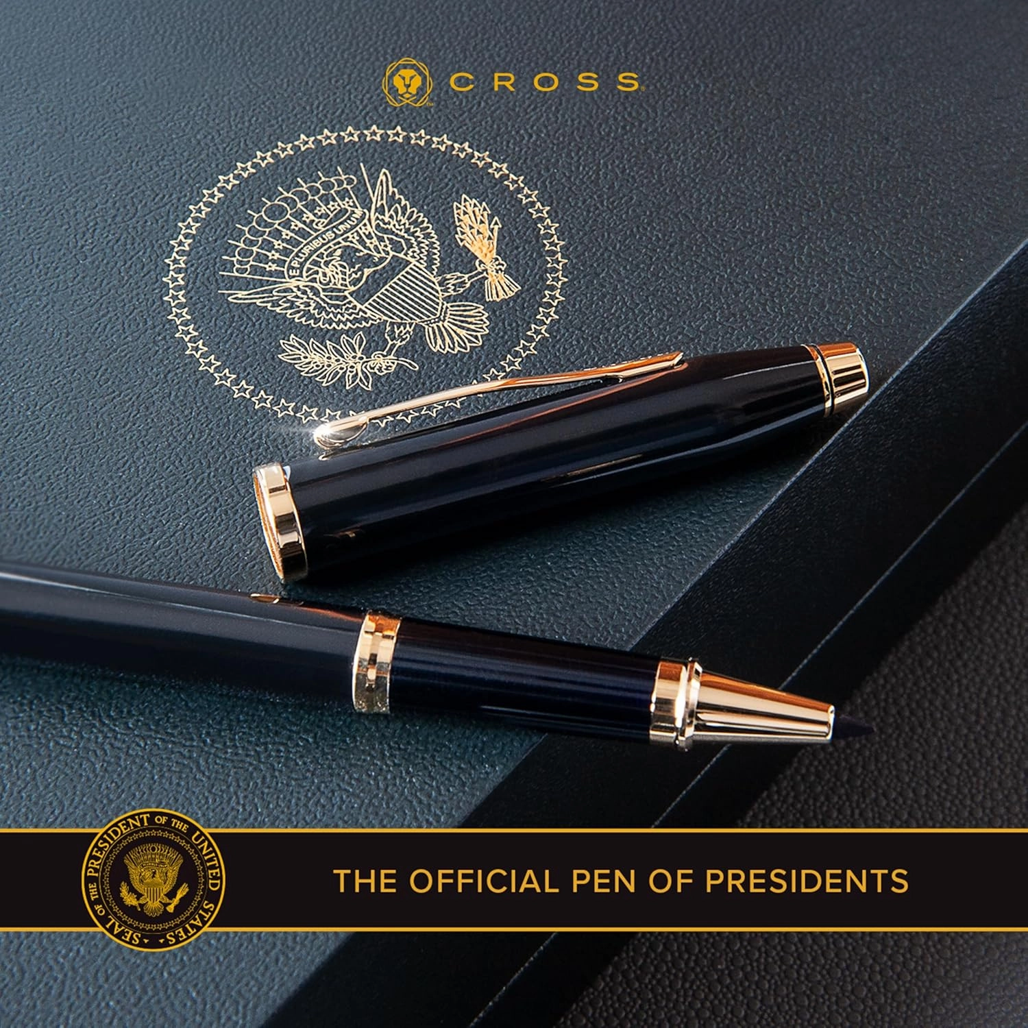 Cross Century II Refillable Ballpoint Pen Presented in a Luxury Gift Box - Medium Point, Black Ink, Black & Chrome