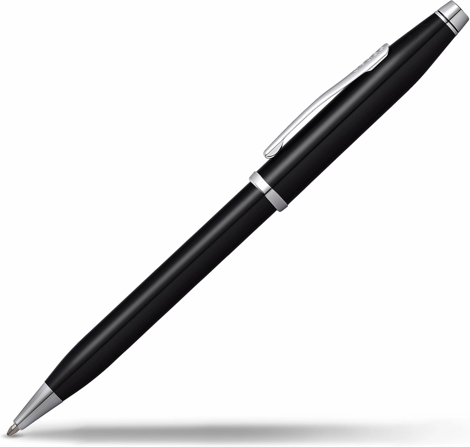 Cross Century II Refillable Ballpoint Pen Presented in a Luxury Gift Box - Medium Point, Black Ink, Black & Chrome