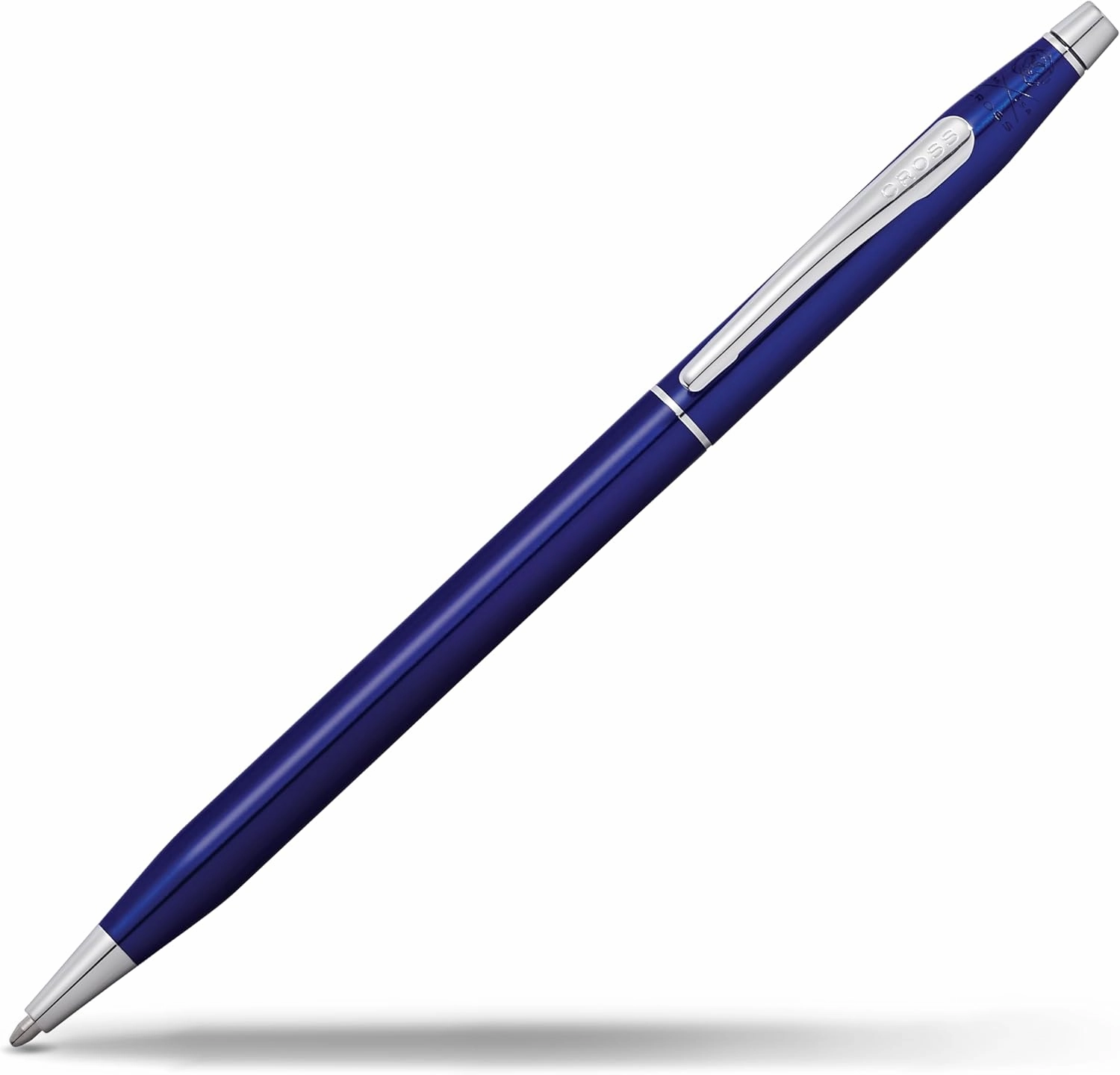 Cross Classic Century Refillable Ballpoint Pen Presented in a Luxury Gift Box - Medium Point, Black Ink, Translucent Blue