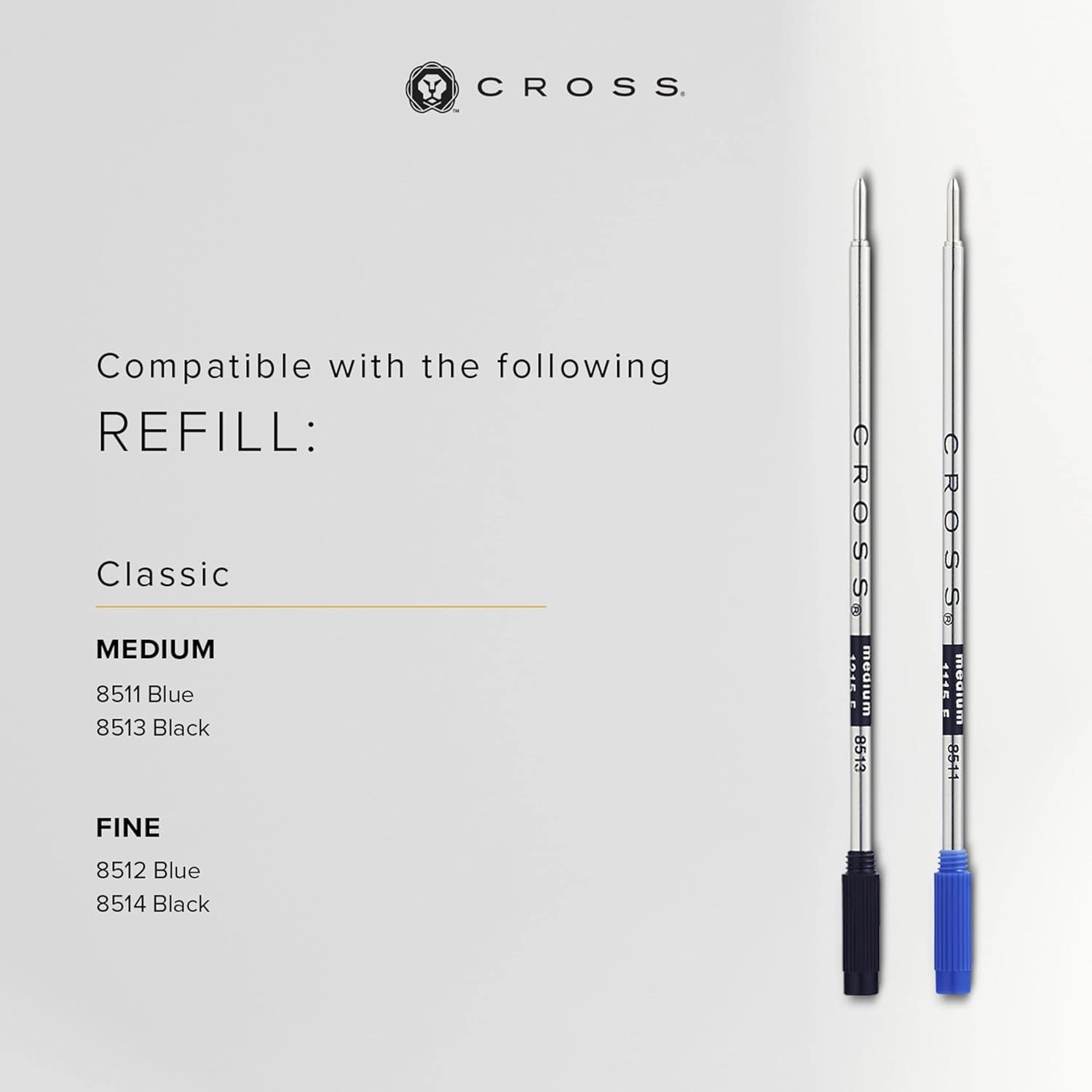 Cross Classic Century Refillable Ballpoint Pen Presented in a Luxury Gift Box - Medium Point, Black Ink, Translucent Blue