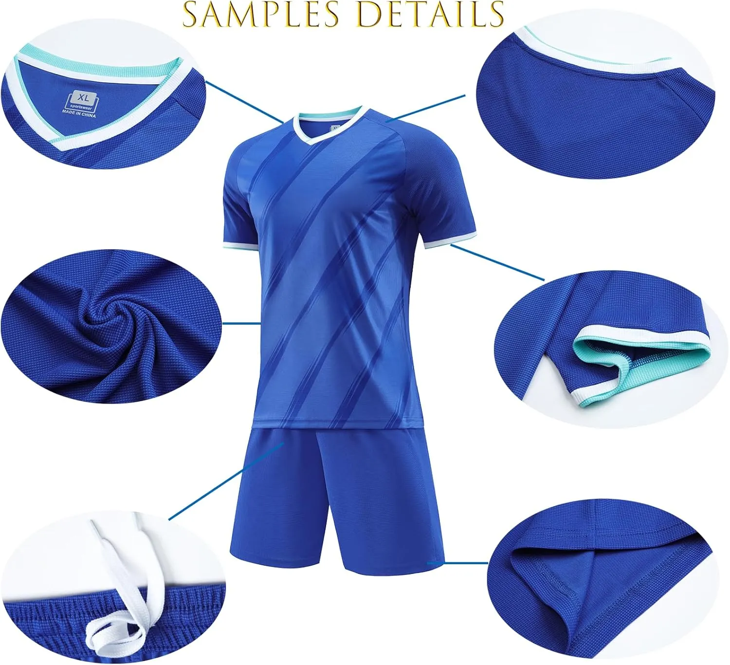 Custom Soccer Jersey Kids Adults Personalized Soccer Uniform with Team Name Number Logo