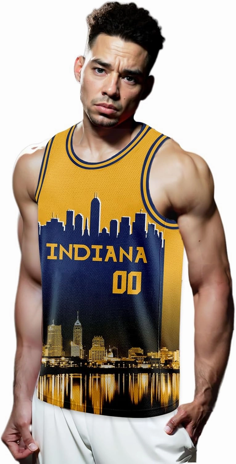 Custom Basketball Jersey City Night Skyline Shirt - Add Your Name and Number - Team Uniform for Men and Youth