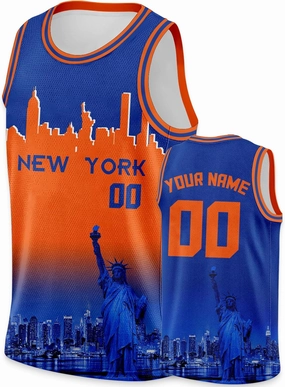 Custom Basketball Jersey City Night Skyline Shirt - Add Your Name and Number - Team Uniform for Men and Youth