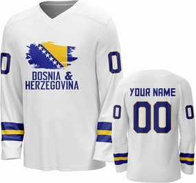 Custom National Hockey Jersey Personalized Name Number V-Neck Sports Ice Hockey Jersey Fans Gift for Men Women Youth
