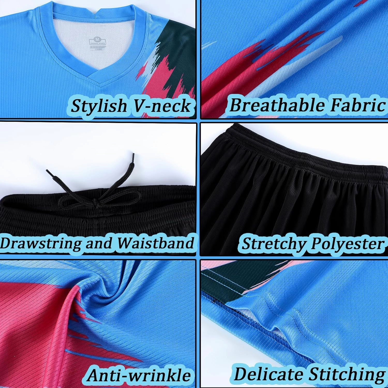 Custom Youth Soccer Jersey Kids Adults Custom Soccer Uniforms and Shorts Personalized Soccer Outfit Set with Name Number Logo