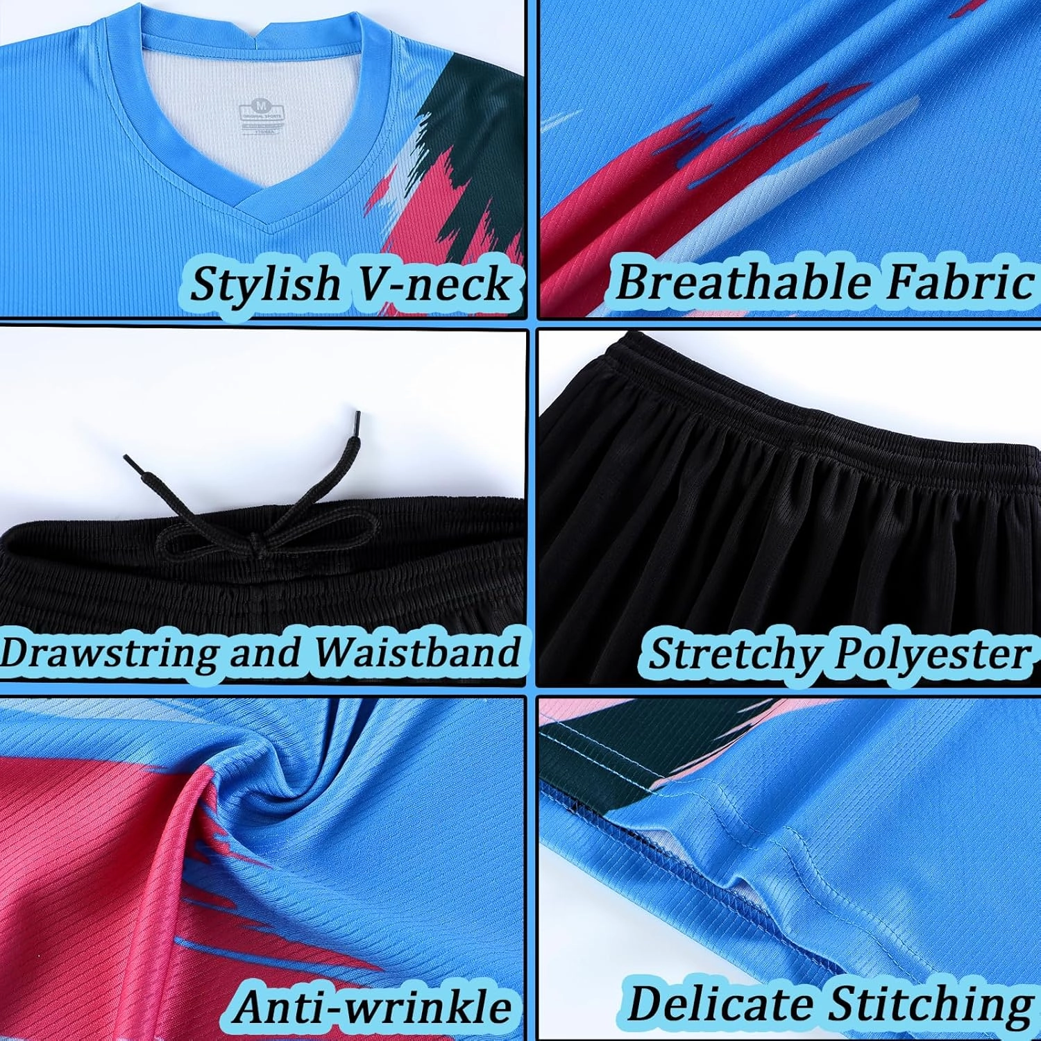 Custom Youth Soccer Jersey Kids Adults Custom Soccer Uniforms and Shorts Personalized Soccer Outfit Set with Name Number Logo