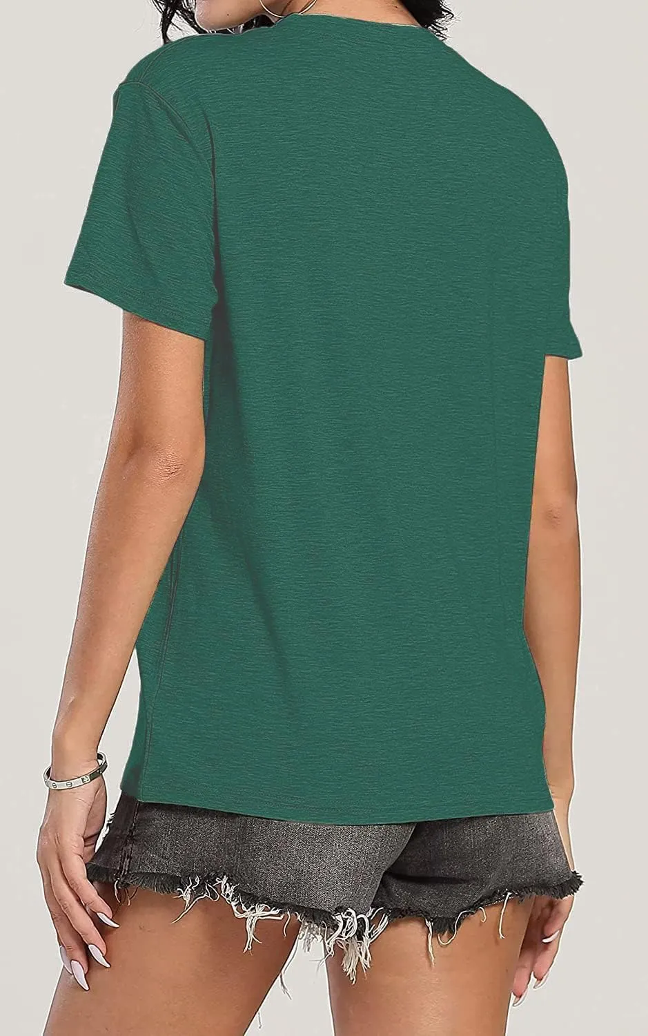 Cute Graphic Tees for Women Sunshine Mixed with A Little Hurricane Funny Saying Letter Print T Shirt