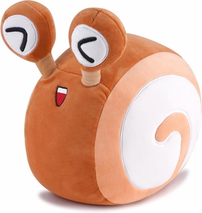 Cute Snail Plush Toy, Snail Stuffed Animal Creative Plush Toy Fusion Cream Roll, Home Car Decoration, Gift for Kids (Orange)
