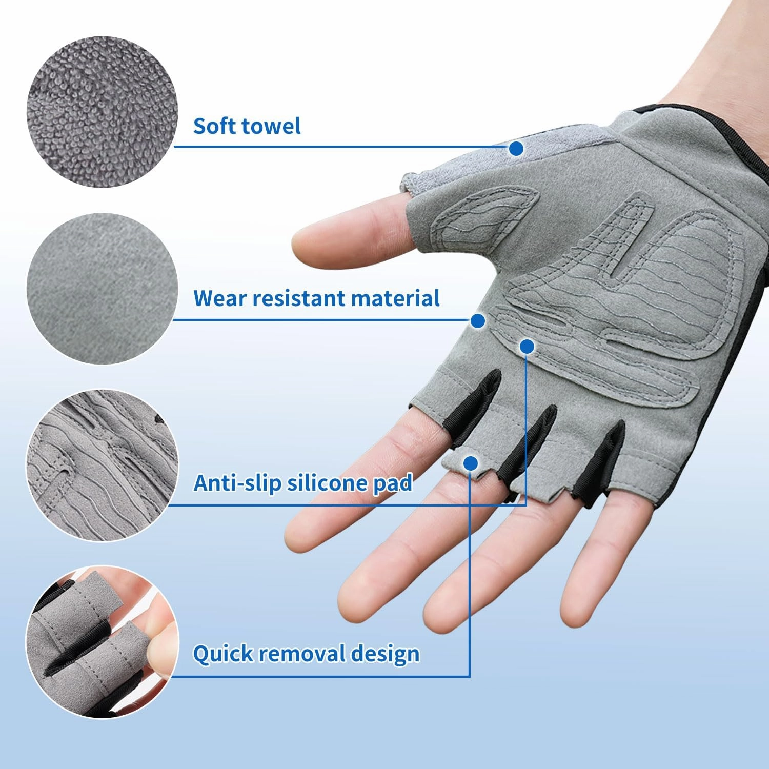 Cycling Gloves Men Women Bike Gloves Half Finger Road Bike MTB Gloves Sports Cycling Bike Gloves Mountain Bicycle Gloves Breathable Shock-Absorbing Biking Gloves Motorcycle