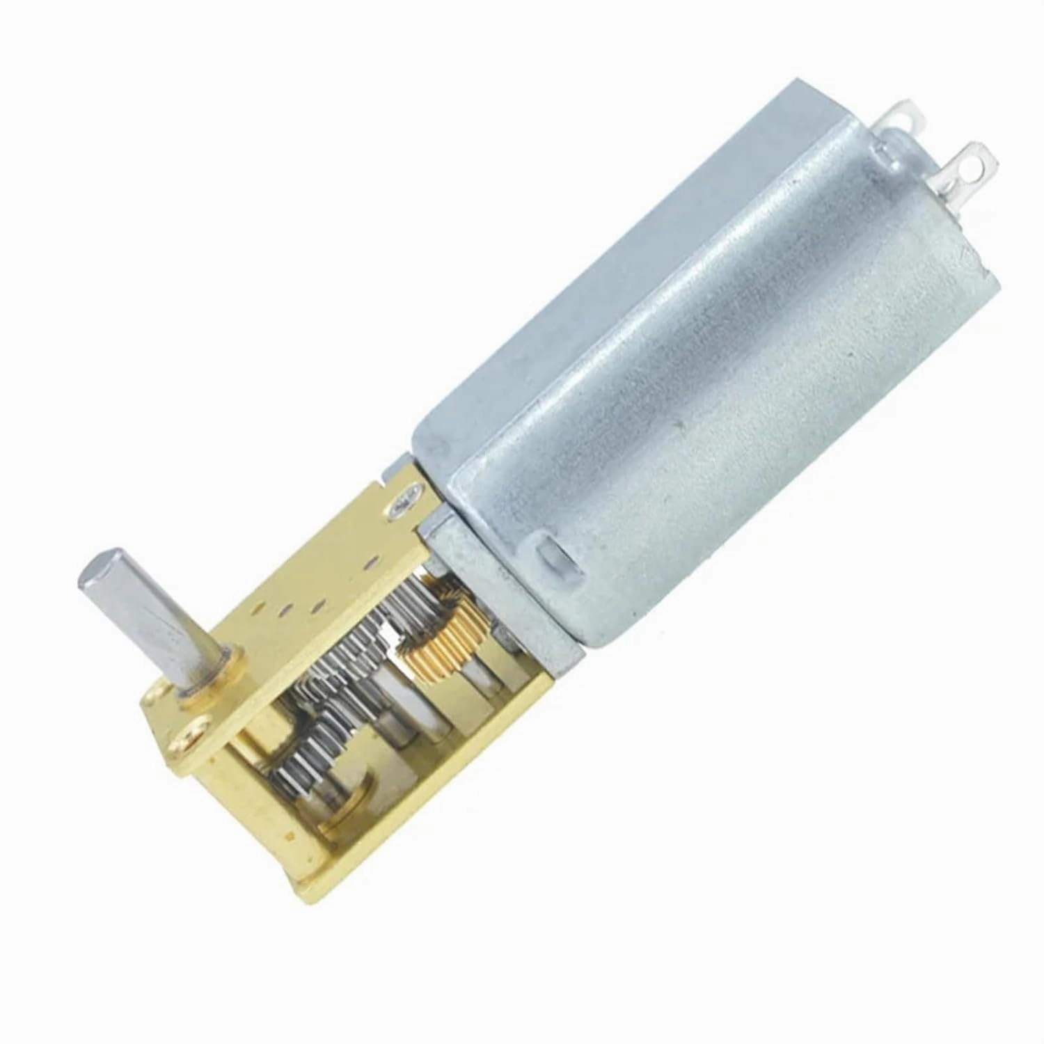 DC 3/6/12V Mini Micro Metal Gear Motor 4-762RPM 1218-050 Worm Gear Motor Smart Car Robot Electric Reduction Gear Motor Reducer Motors(3V 95RPM,Single Shaft)