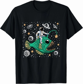 deep sea fish Astronaut party outfit Spaceman T-Shirt