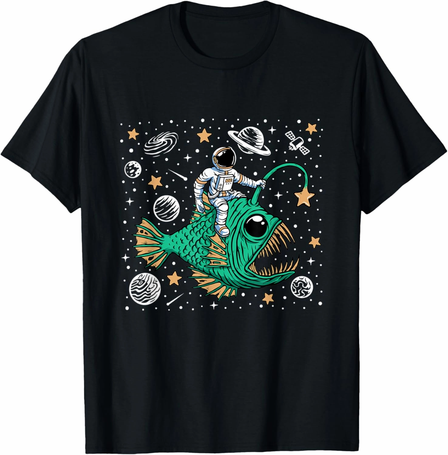 deep sea fish Astronaut party outfit Spaceman T-Shirt
