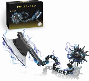 Demon Anime Sword Building Set, 43in Axe and Meteor Hammer Block Kit, Creative Gyomei Himejima Weapon Building Blocks Set Gifts Toys for Adults Kids 8  (779 PCS)