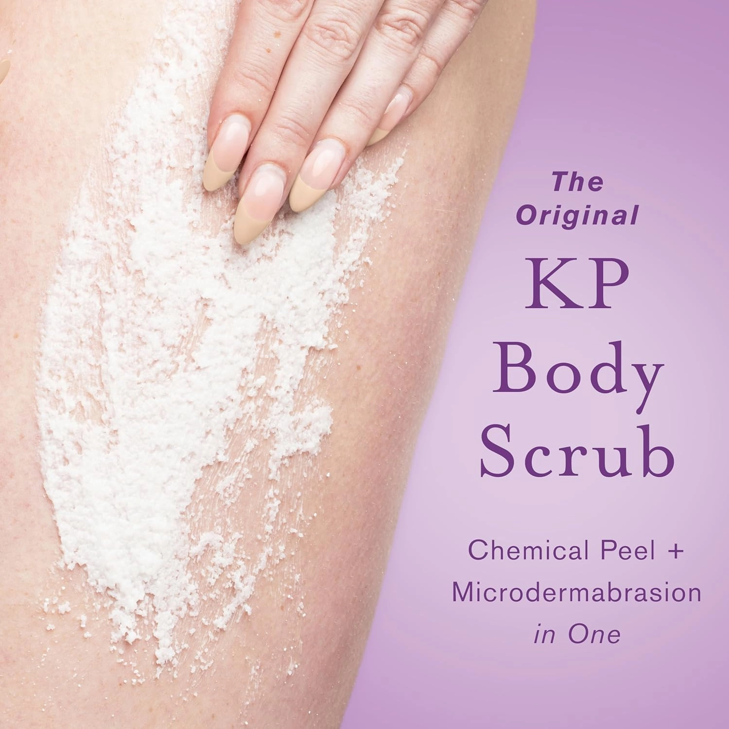 DERMAdoctor KP Duty Body Scrub Dermatologist Formulated Exfoliant for Keratosis Pilaris and Dry, Rough, Bumpy Skin with 10% AHAs   PHAs, 8 fl oz