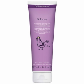 DERMAdoctor KP Duty Body Scrub Dermatologist Formulated Exfoliant for Keratosis Pilaris and Dry, Rough, Bumpy Skin with 10% AHAs   PHAs, 8 fl oz