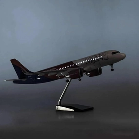 Die-cast 1 80 Scale Aircraft for A320 NEO Wizz Air Airline Light Wheeled Landing Gear Resin Aircraft Model Miniatures Set(W Light)