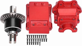 Dilwe RC with Metal Differential Kit, RC Metal Differential 1/14 Accessory Compatible for WLtoys 144001 1/14 Remote Control Car