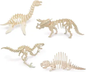 Dinosaur Set 3 - QUAY Woodcraft Construction Kit FSC