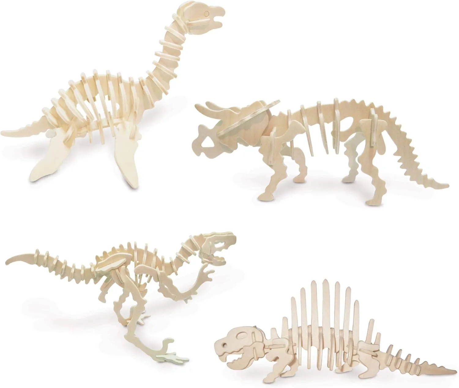Dinosaur Set 3 - QUAY Woodcraft Construction Kit FSC