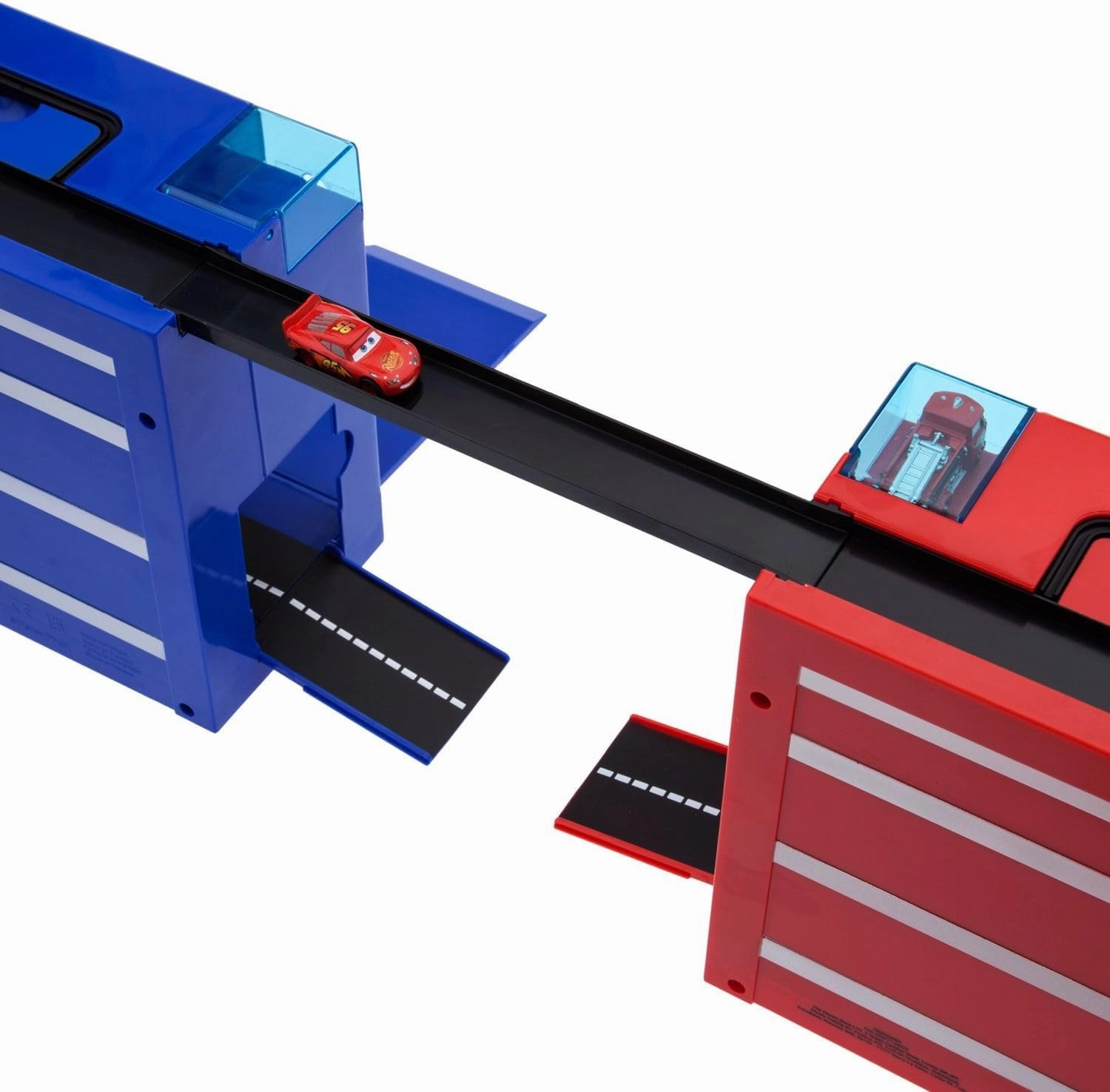 Disney Cars Disney Pixar Car Play Set - Toolbox Case with Lightning McQueen & Doc Hudson Die Cast Cars, Launcher, Willy’s Butte, Track & More - Inspired by Disney Pixar Cars Films & Cars Land