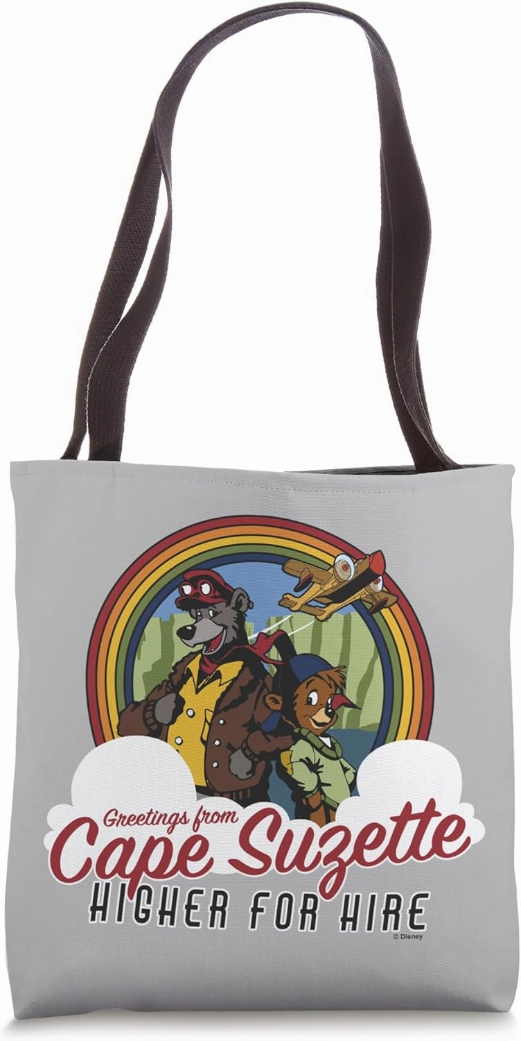 Disney TailSpin Baloo & Kit Cape Suzette Higher For Hire Tote Bag