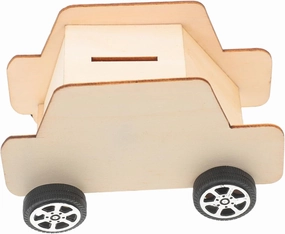 DIY Wooden Coin Case 5pcs Car-Shaped Piggy Banks for Boys and Girls Boys Girls Room Decor Creative Toy