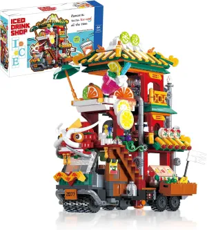 Dragon Toy Building Sets, Cute Dragon Face Drink Model Car Toy Block Set Small Brick Model Kit, Creative Mini Building Block Christmas Birthday Unique Gift for Adults Boys Girls Kids Age 8 