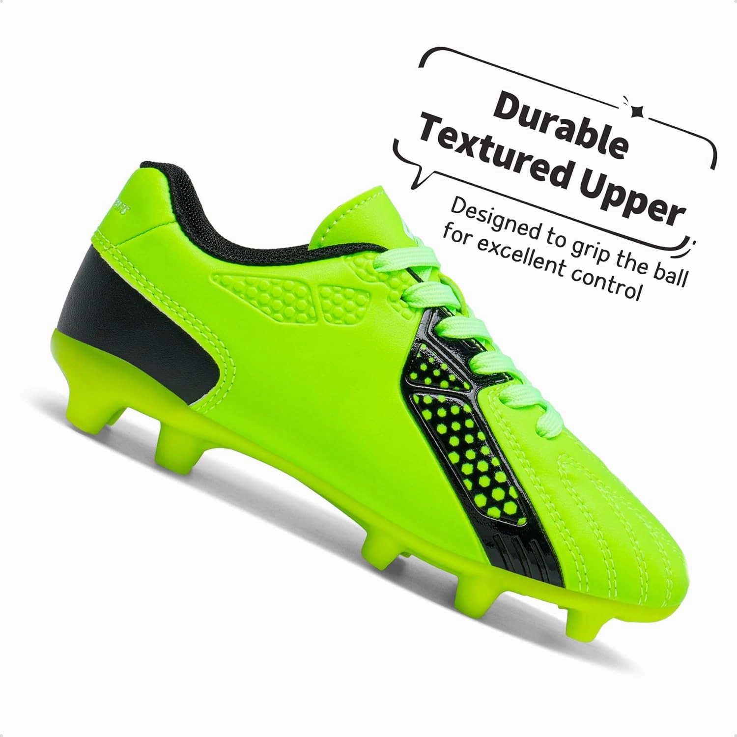 DREAM PAIRS Boys Girls Soccer Cleats Youth Firm Groud Classic Lightweight Football Shoes for Little/Big Kid