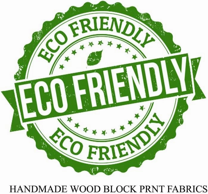 E-Tailor® Indian Handmade Ethnic 100% Cotton Running Hand Block Print Natural Fabric for Dressmaking, Sewing, Crafting, Upholestry Fabric by The Yards (Jungle Green, 3 Yards)