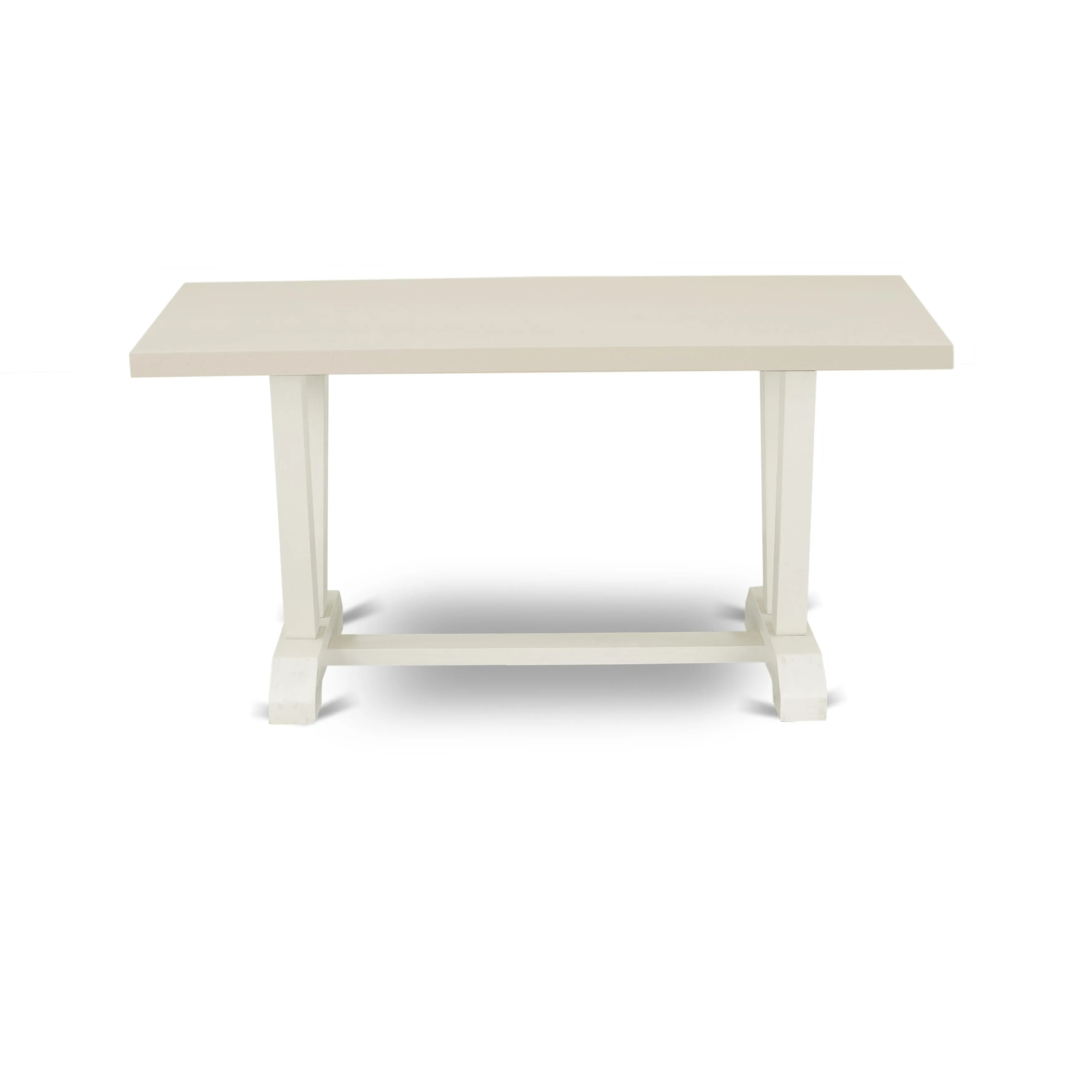 East West Furniture V026DR207-5 - 5-Piece Dining Room Table Set - 4 Parson Dining Chairs and a Rectangular Table Hardwood Structure