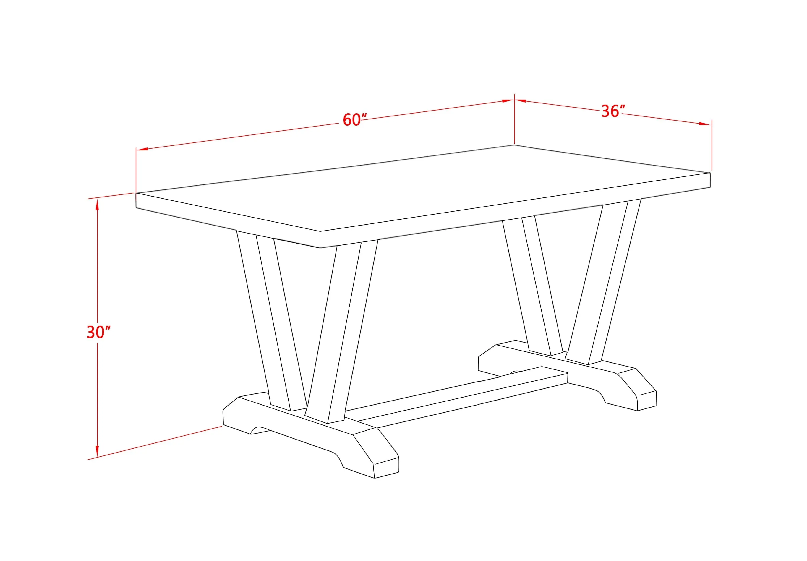 East West Furniture V026DR207-5 - 5-Piece Dining Room Table Set - 4 Parson Dining Chairs and a Rectangular Table Hardwood Structure